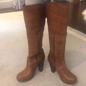Steve Madden over the knee leather boots